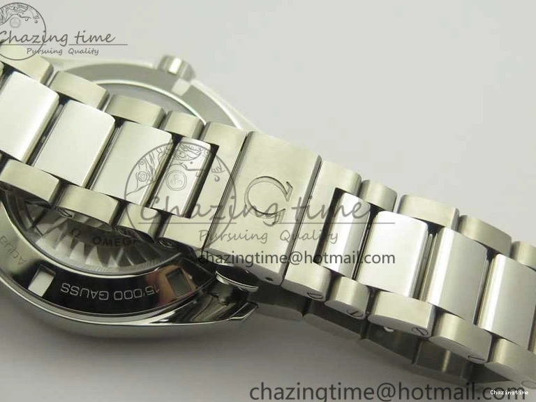 0418 Aqua Terra 150M SS VSF 1:1 Best Edition Blue Wave Textured Dial YG Hand on SS Bracelet A8500 Super Clone Sporty 8026